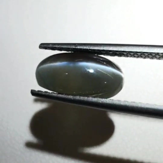 Thumbnail: GIA Certified Rare 4.20 ct Alexandrite Cats Eye strong color change gemstone