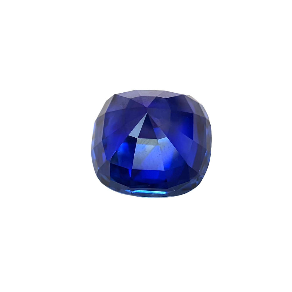 Thumbnail: 17.24 Ct GRS certified Royal Blue Sapphire Sri Lanka cushion-cut sapphire