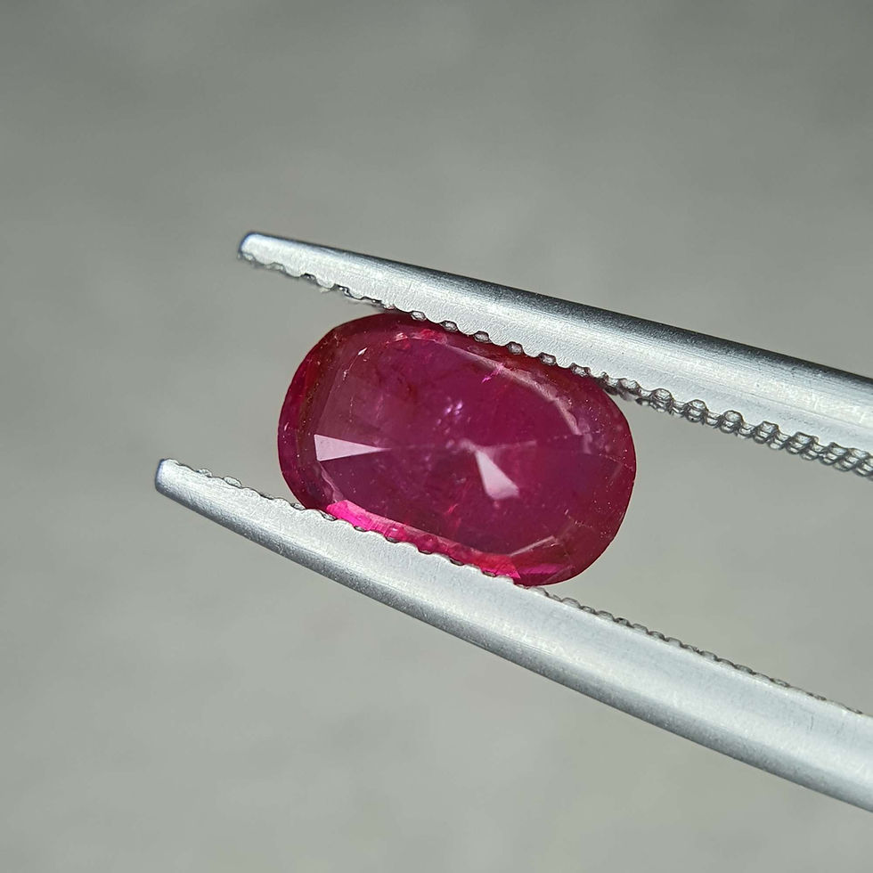 Miniatura: 2.62 ct Natural Ruby Unheated (No Heat) Red Oval Shape gemstone Certified