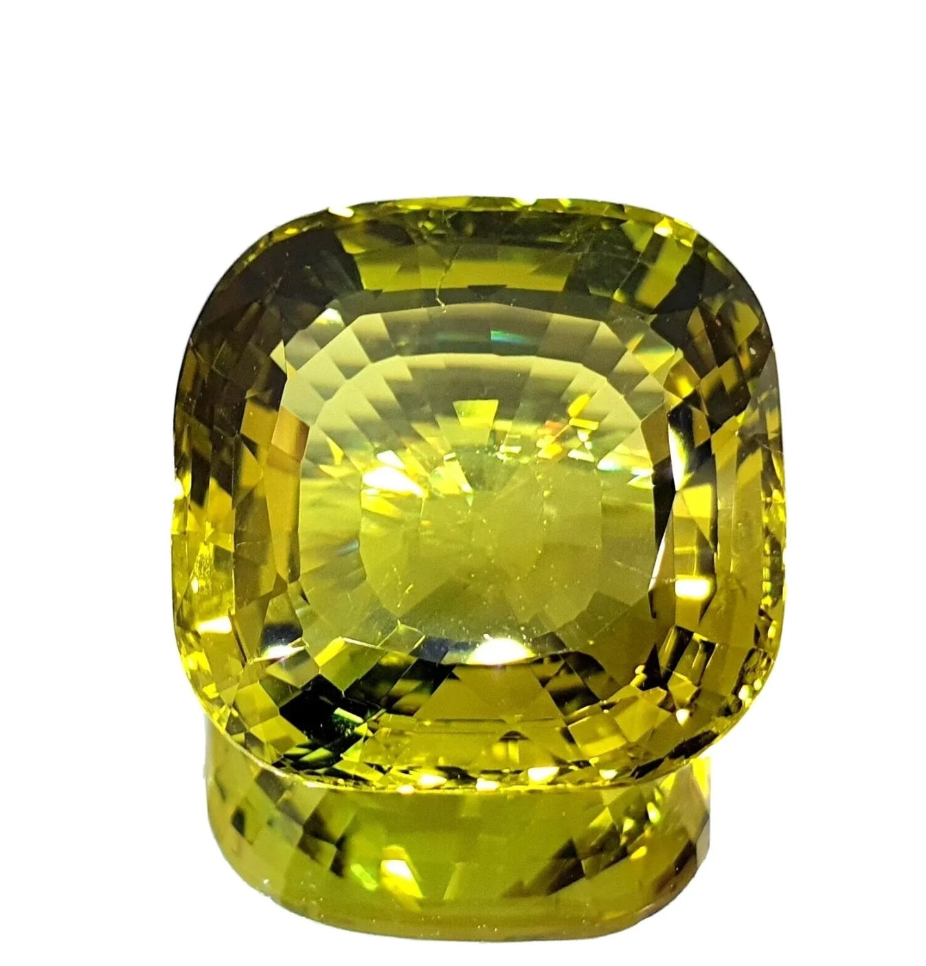Natural chrysoberyl gemstone cushion shape