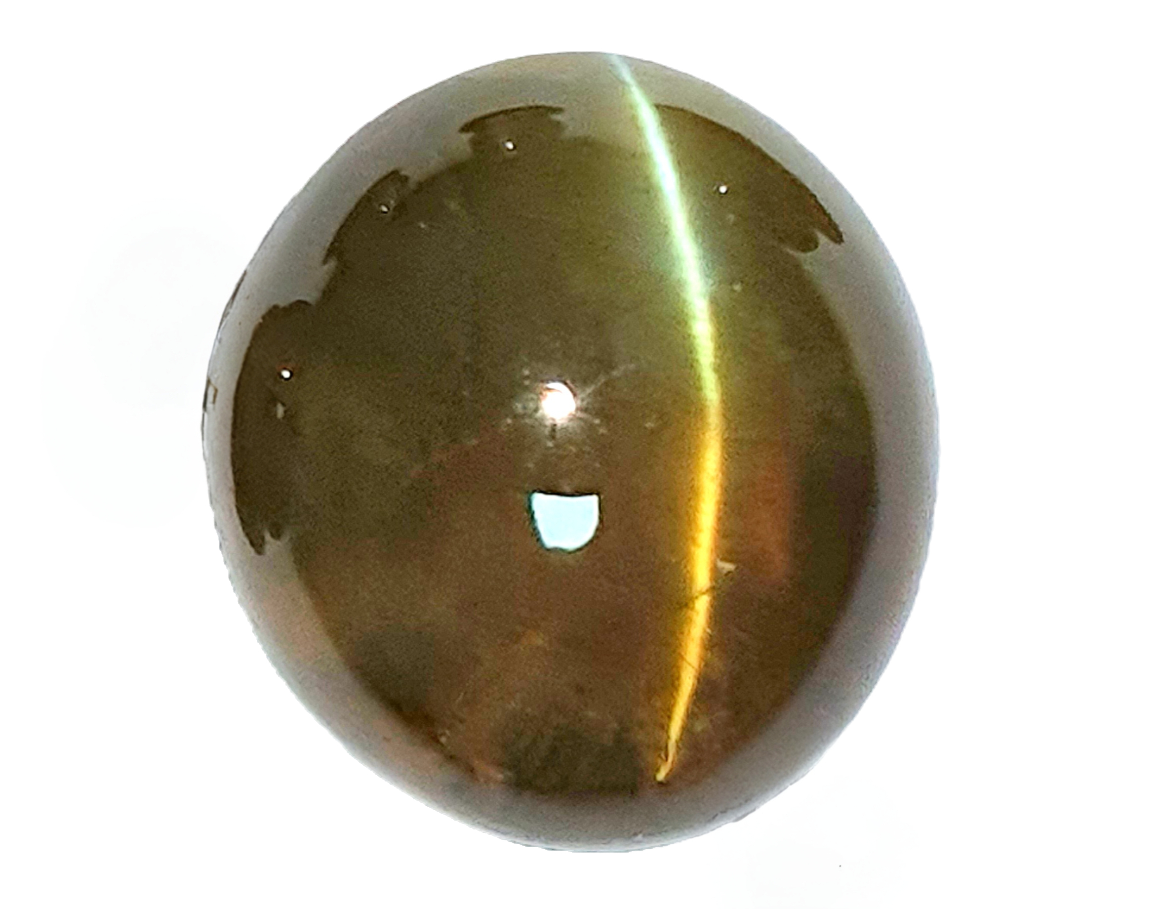 Buy 8.30 ct Natural Milk and Honey Cats eye gemstone from Sri 