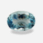 8.57 ct Natural Aquamarine 16 x 11 blue oval loose gemstone