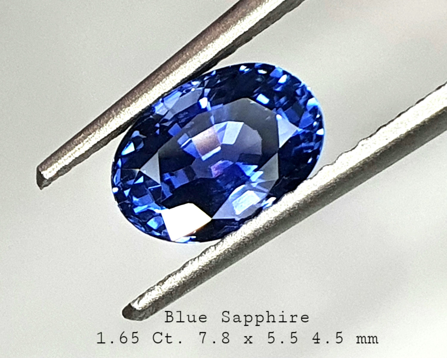 1.65 Carat Natural Blue Sapphire