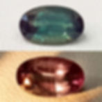 Rare Alexandrite gemstone full color change oval shape