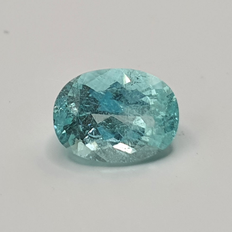 サムネイル： 1.38 ct Natural Paraiba Tourmaline oval cut loose gemstone from Mozambiq