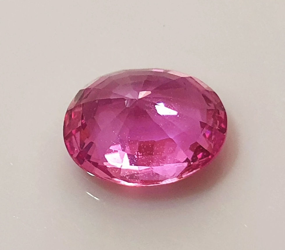 Thumbnail: 3.55 carat No Heat Pink Sapphire 8.5 x 10 mm