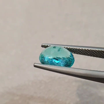 Imej kecil: Premium Certified 4.06 carat Deep Neon Blue Paraiba Tourmaline