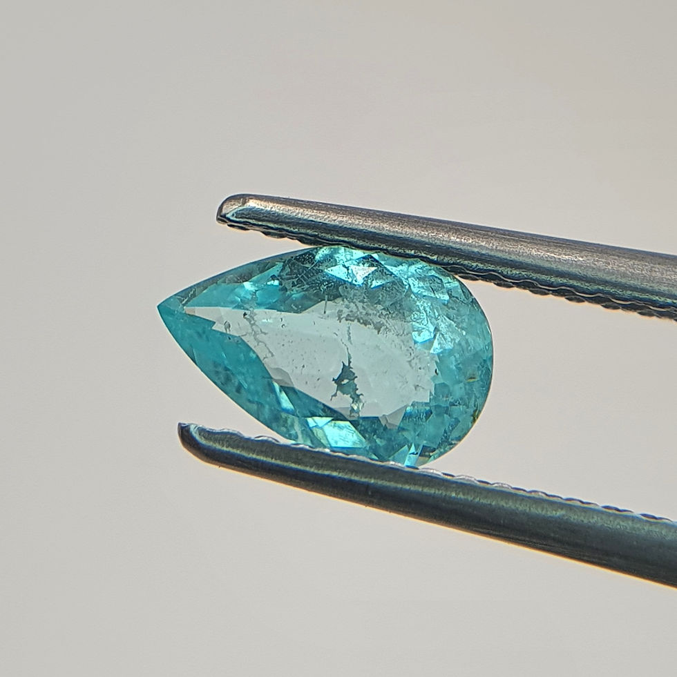 Miniaturbild: Natural Paraiba Tourmaline 8 x 5.15 Neon Blue oval cut From Mozambique