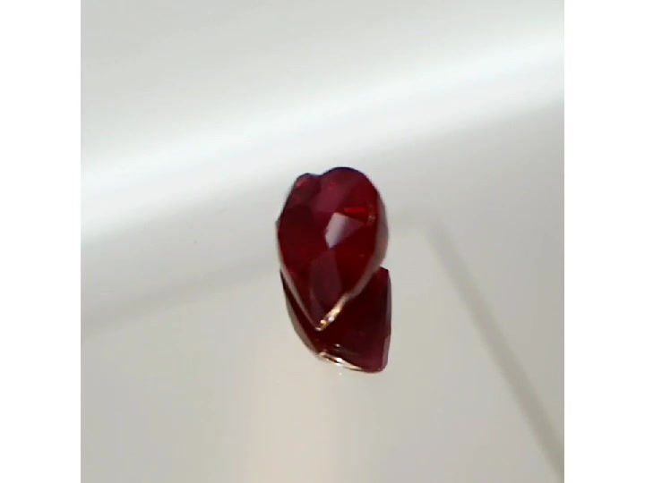 Heart shape Burmese Pigeon Blood Red Ruby