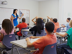 Classroom full of students