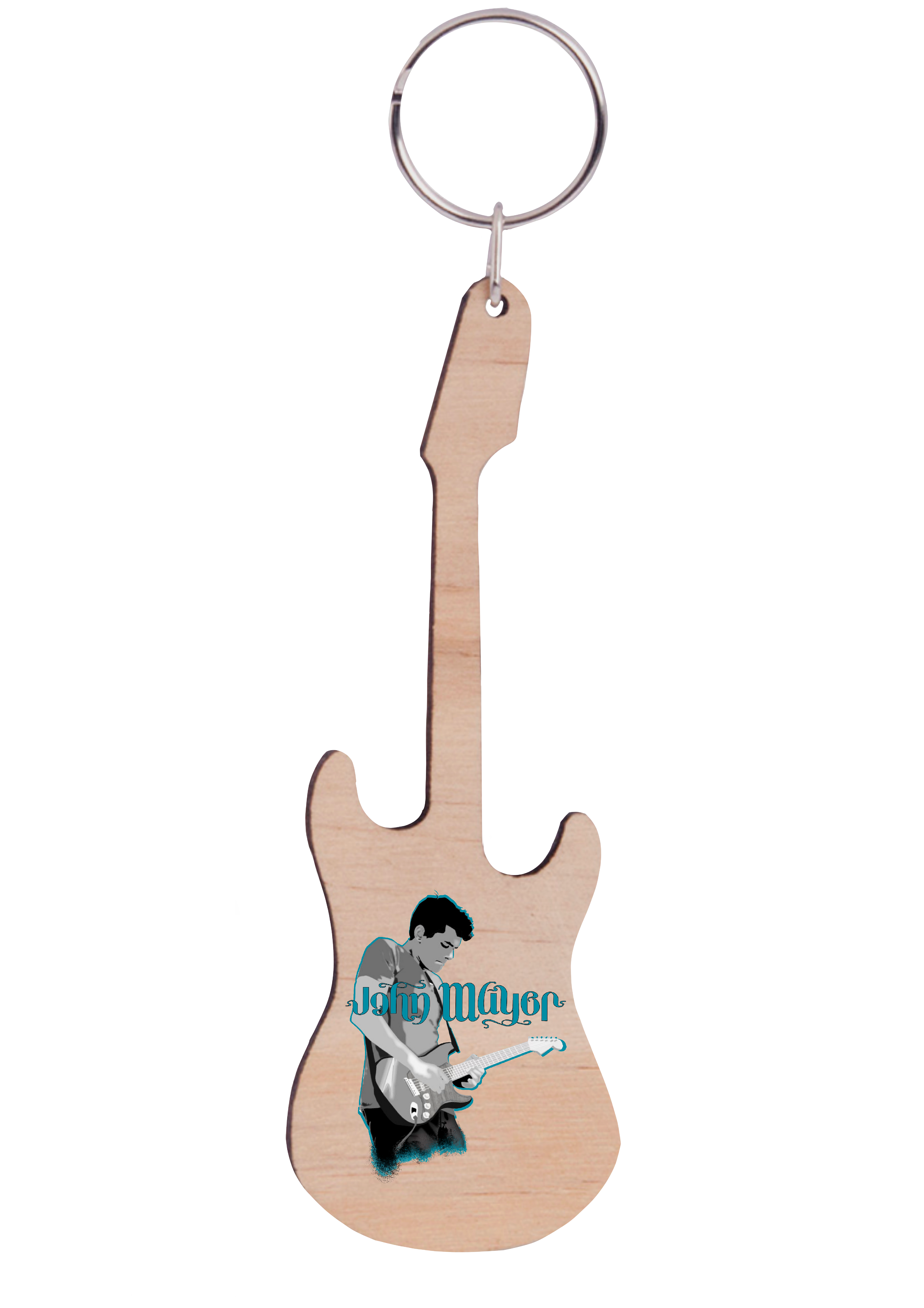 John Mayer Wooden Keyring
