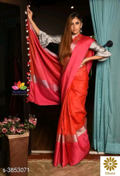 Thumbnail: Linen Mahapaar Saree