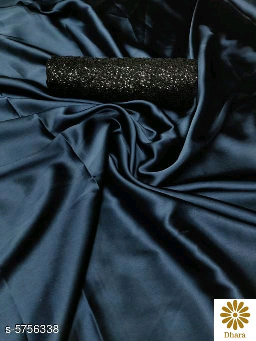 Thumbnail: Plain Satin Saree