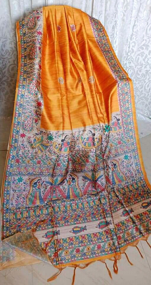 Thumbnail: Ghicha Tassor Silk Saree