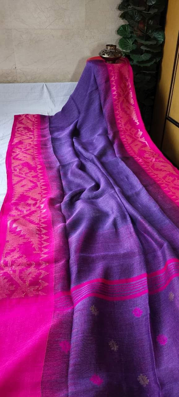 Thumbnail: Dual Tone Korat Linen Jamdani