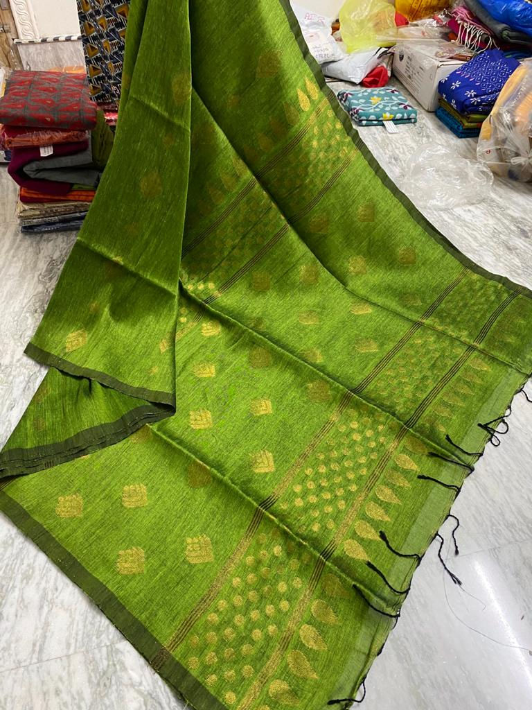Thumbnail: Khadi Linen Saree