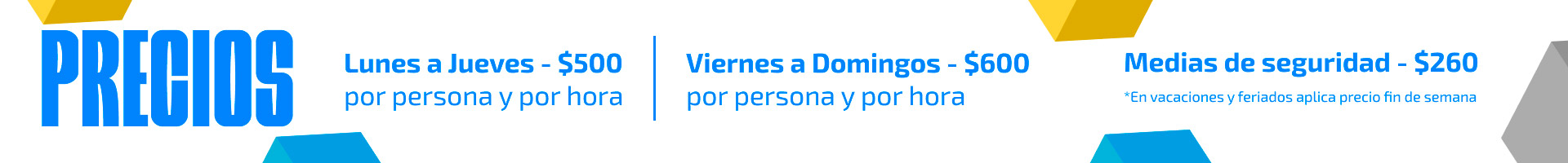 parque de trampolines abierto los fines de semana