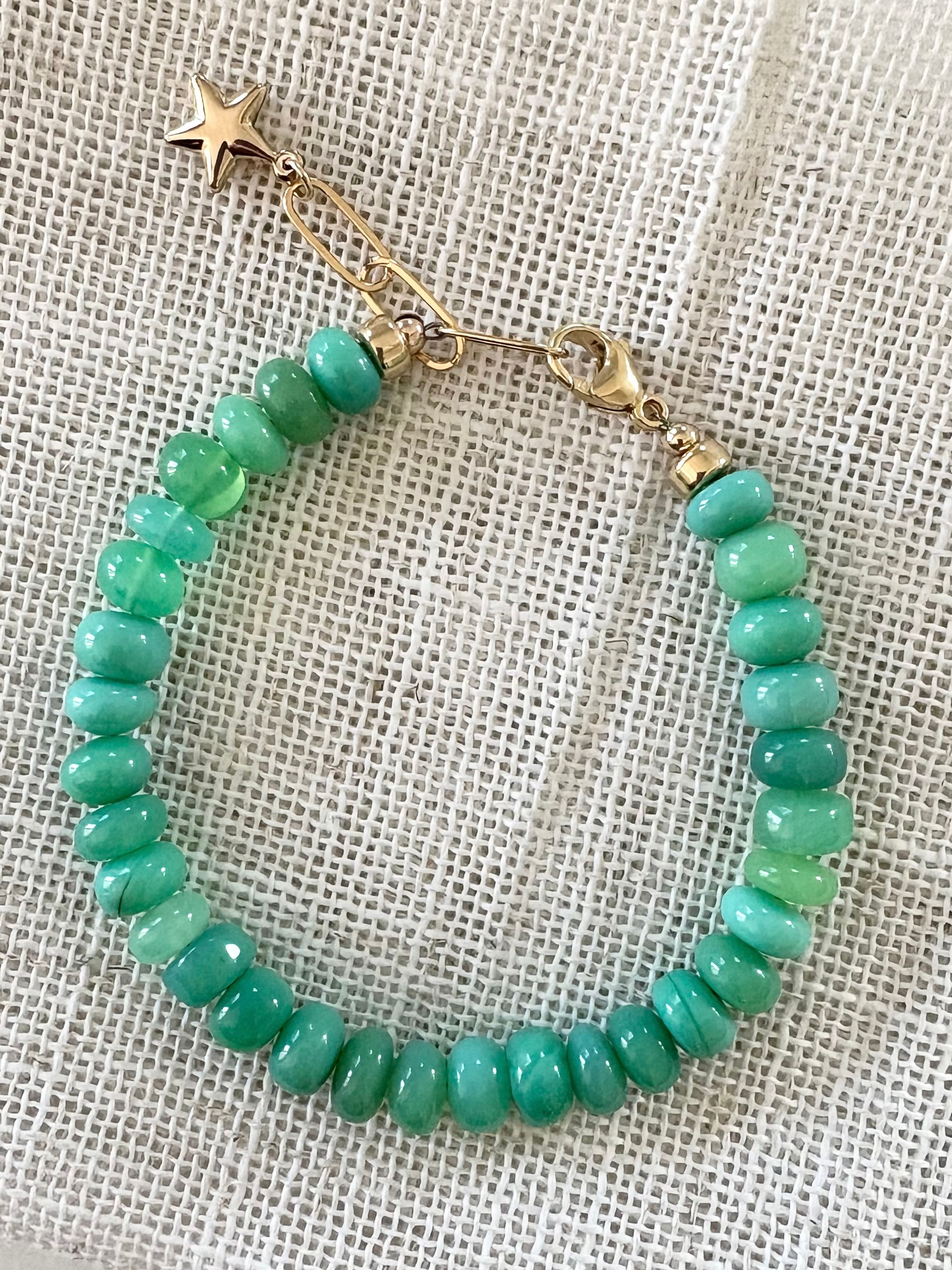 Chrysoprase Gemstone Bracelet 