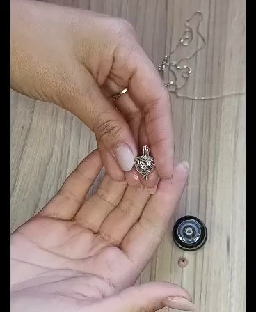Miniatura: Pingente Difusor Em Prata 925 Legítima Aromaterapia 