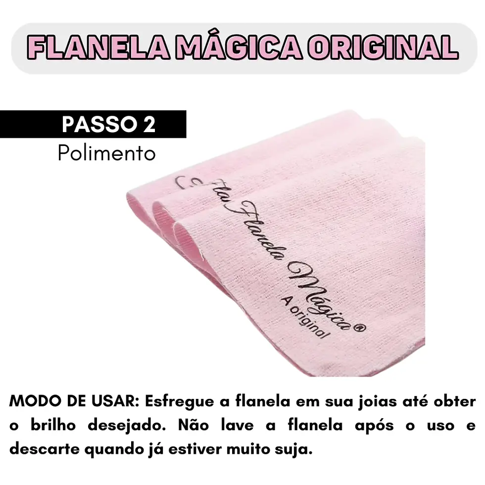 Miniatura: Kit Limpeza Prata 925: Nuri + Flanela Mágica