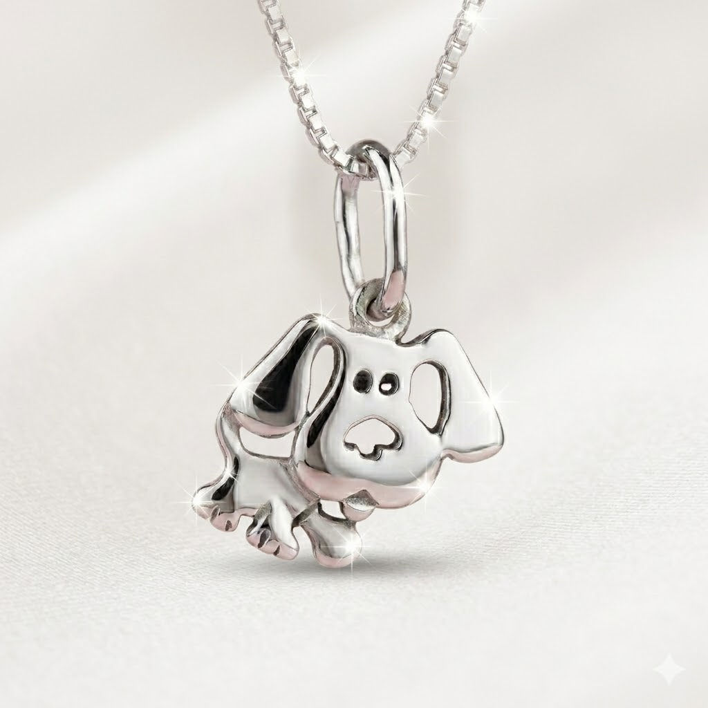 Colar Cachorrinho Prata 925 Cachorro Pet 