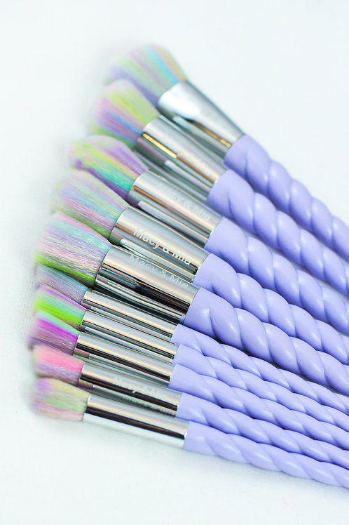 10 piece Unicorn Brush Set