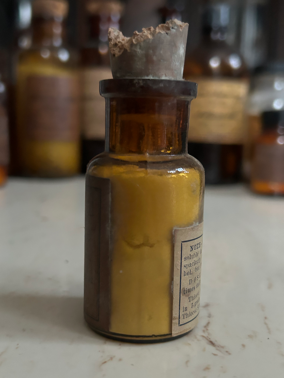 Thumbnail: Antique Pharmacy Bottle “Thiocol Roche”