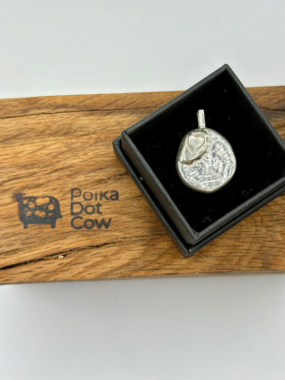 Thumbnail: One of a Kind - Always in my Heart Cast Silver Pendant
