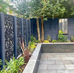Small patio garden in Harrow designed by Agata Henderson Garden Design