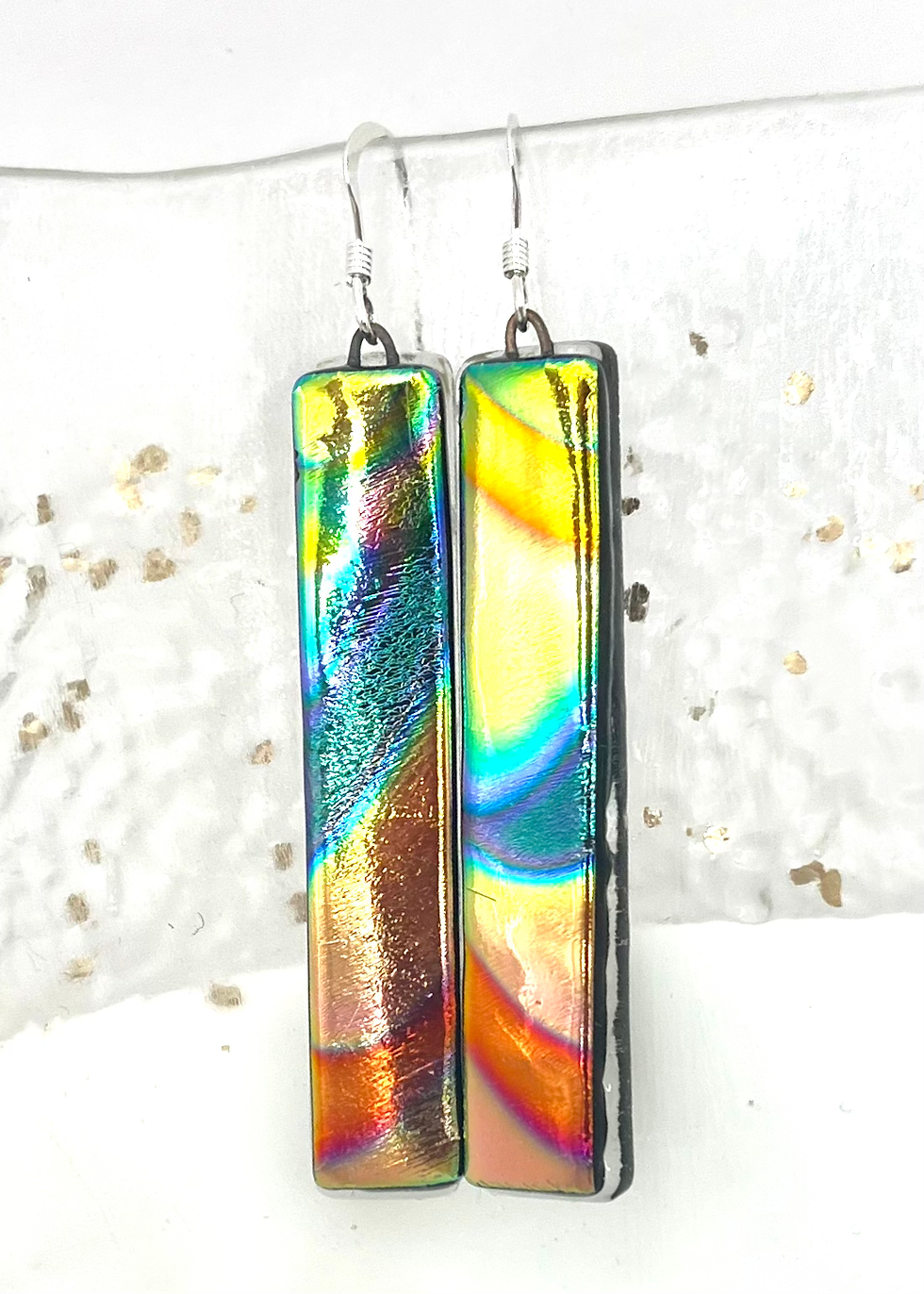 Thumbnail: Sound Waves glass earrings