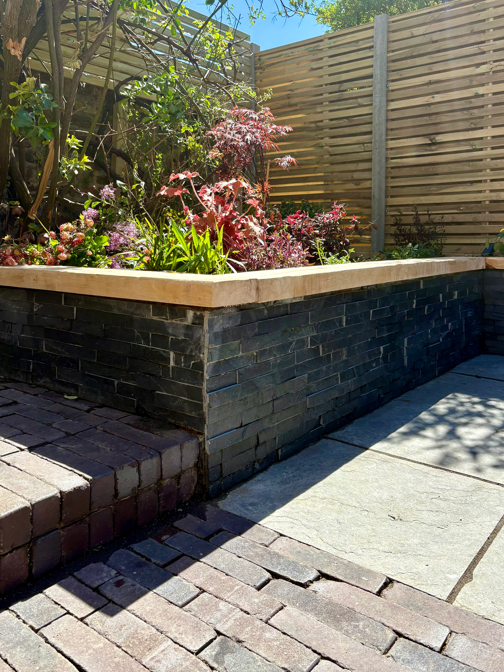 Raised beds garden design in Ealing.heic