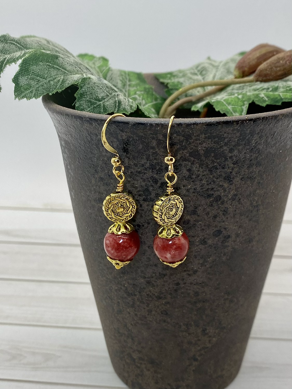 Thumbnail: You Red My Mind Earrings 