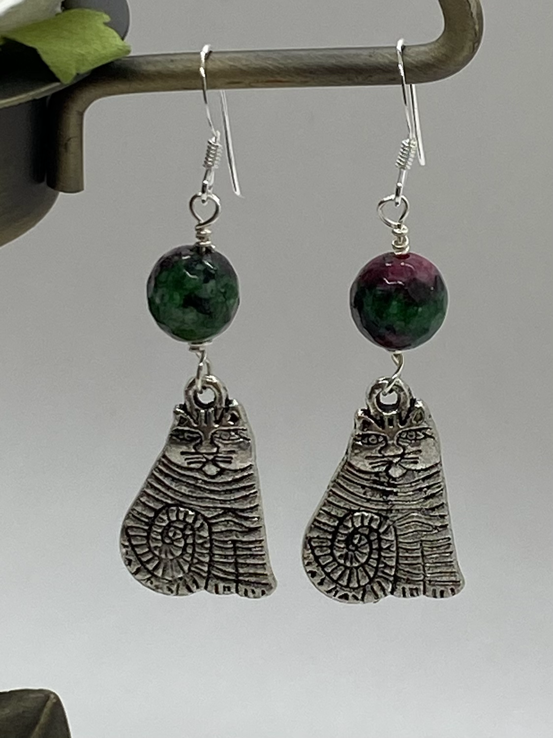 Jasper Kitty earrings 