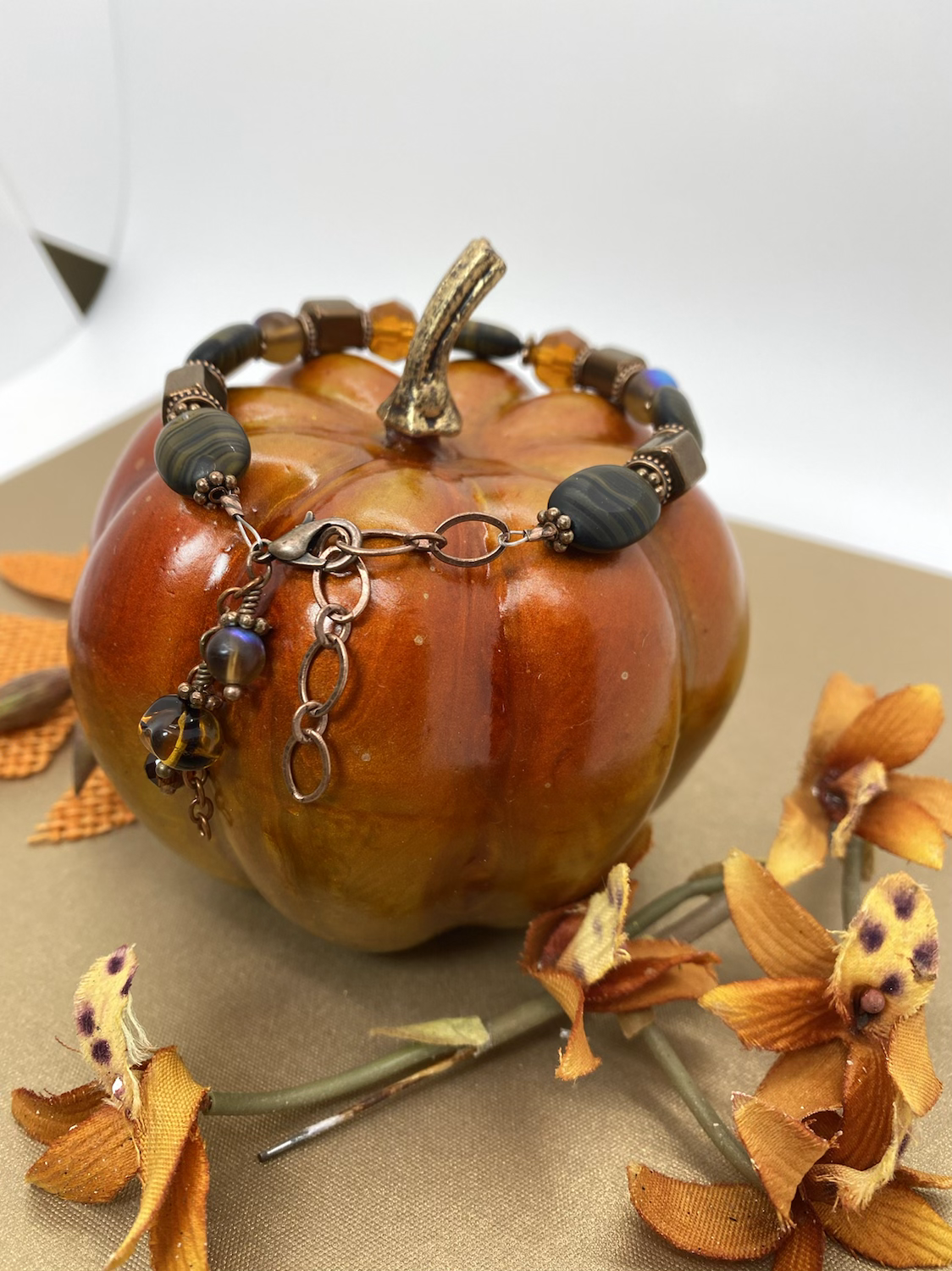 Fall Colors Copper Bracelet