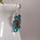 Thumbnail: Teal Millifiori Glass Earrings 