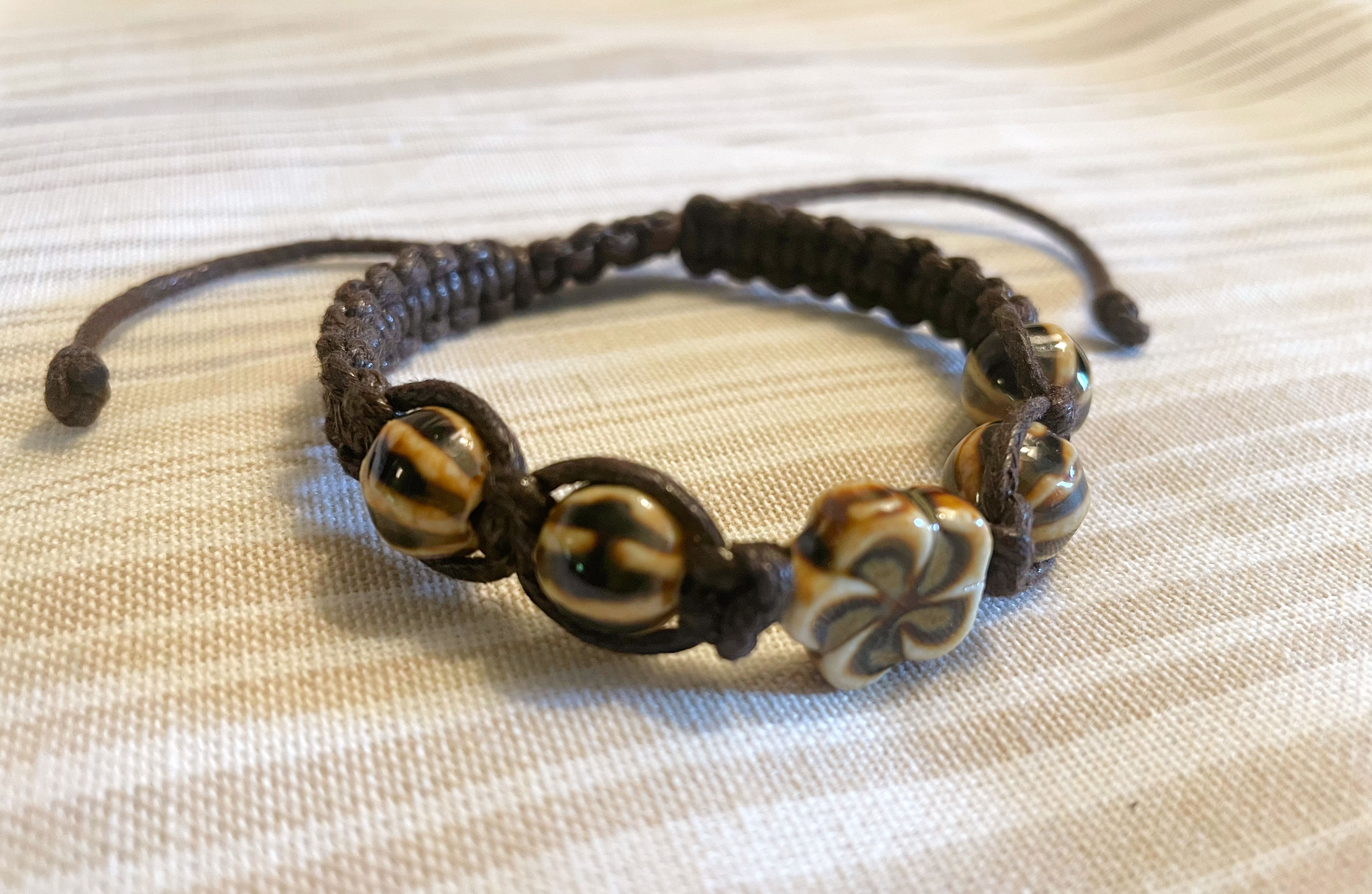 Brown Flower Bracelet