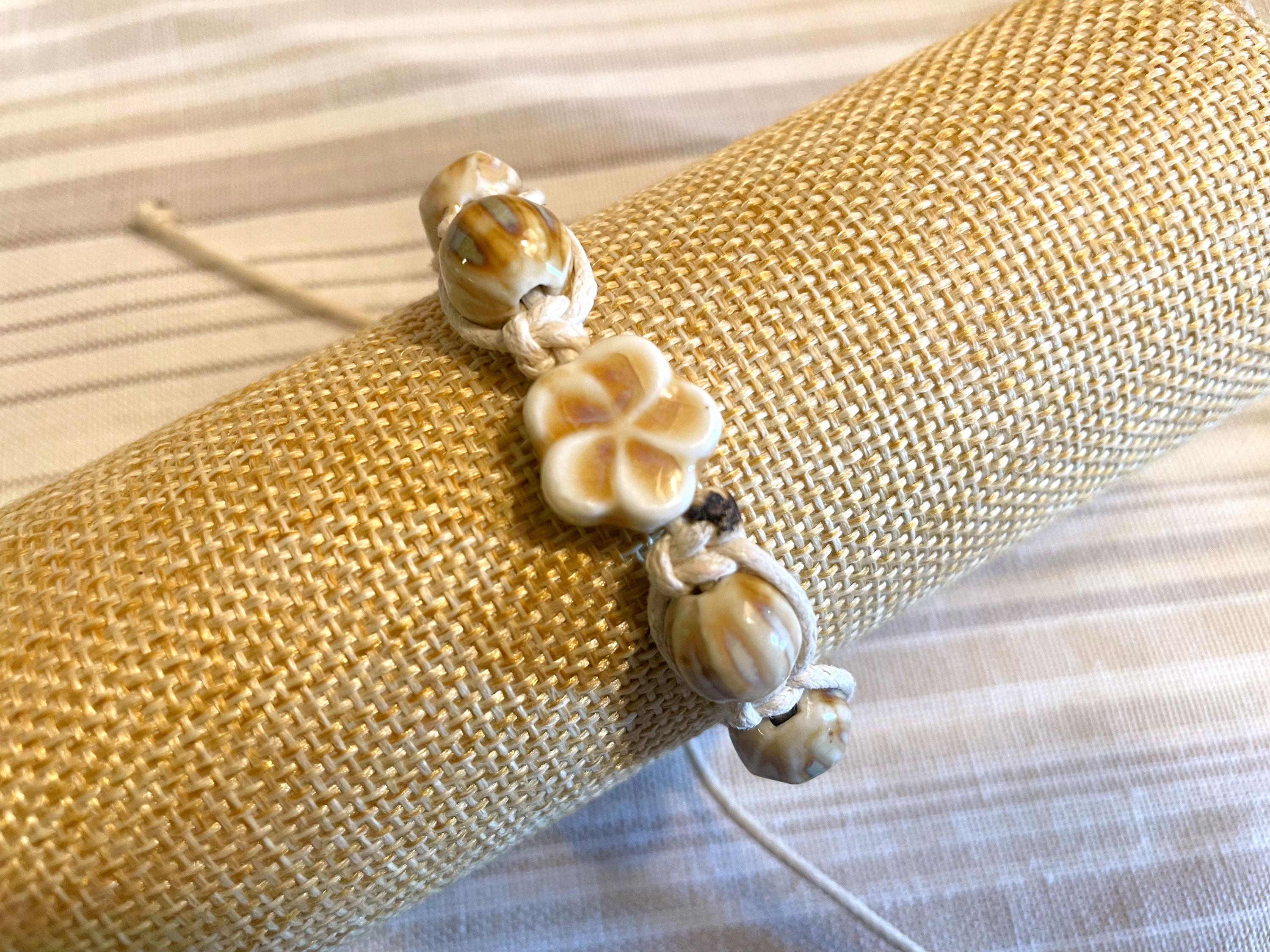 Cream Flower Bracelet