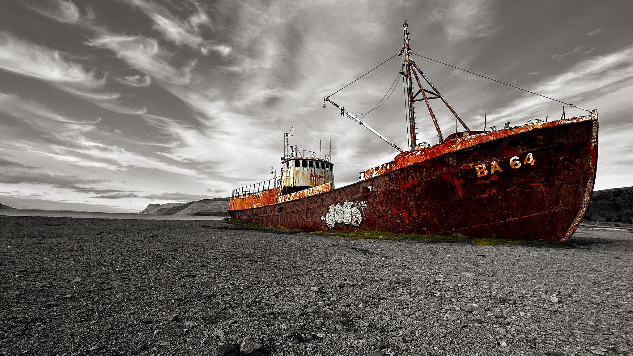 GESTRAND SCHIP (IJSLAND)