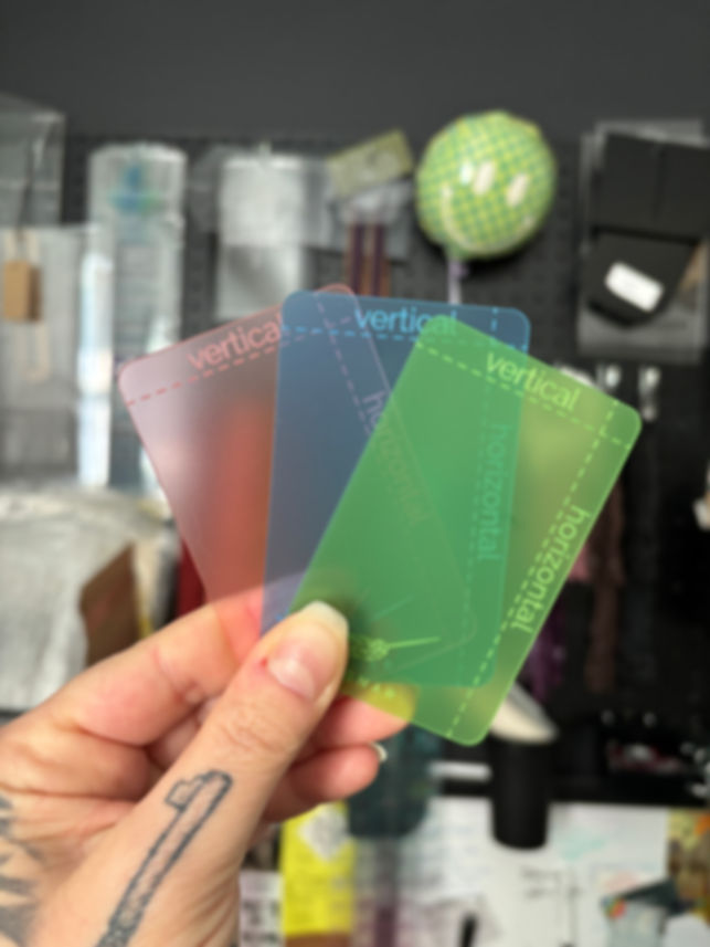 Recessed Card Slot Template