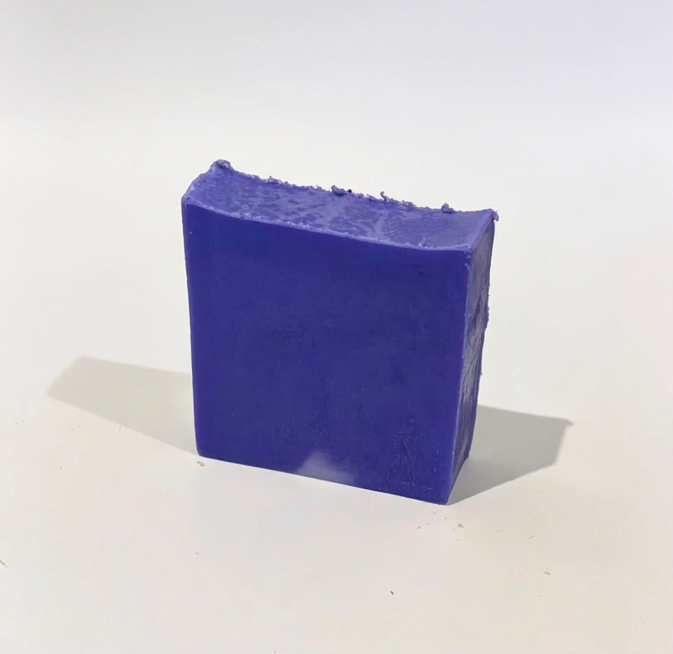 violet candy scented soap bar by crafted comforts