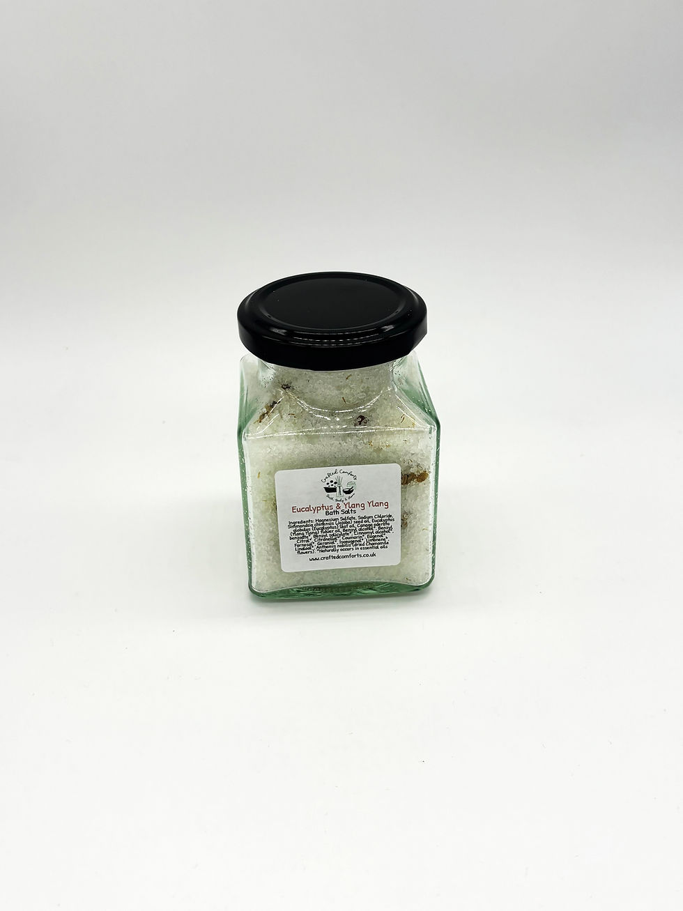 Thumbnail: eucalyptus and ylang ylang scented bath salts by crafted comforts in a variety of sizes