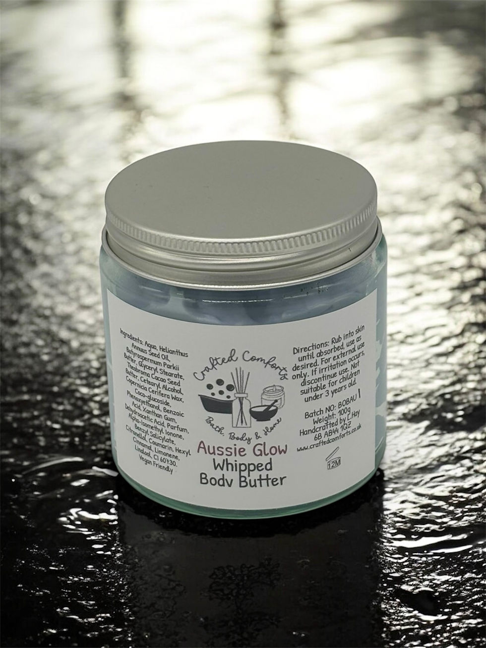 Thumbnail: aussie glow scented whipped body butter by crafted comforts