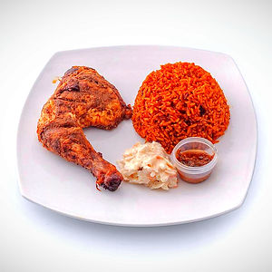 Jollof rice with Grilled Chicken