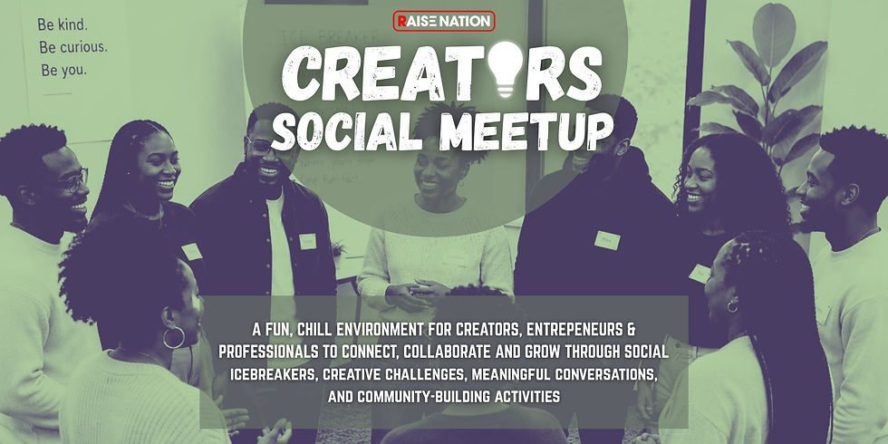 A Social MeetUp for Creators, Professionals & Entrepeneurs