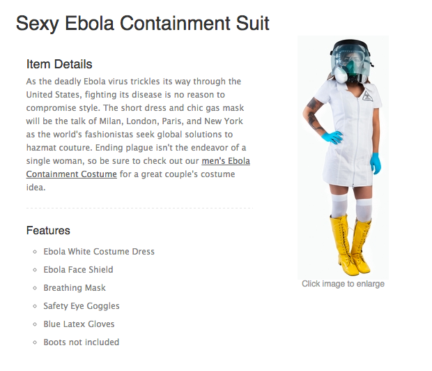 Sexy Ebola nurse costume