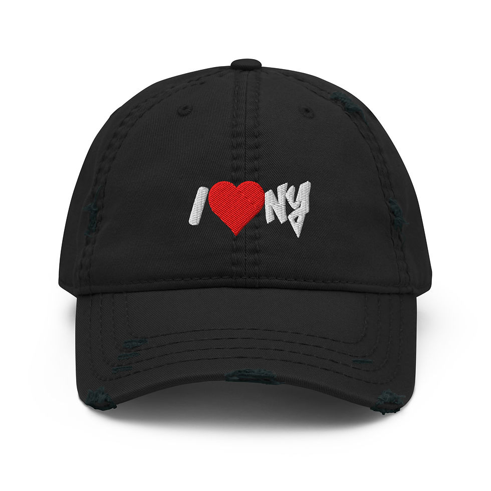 Thumbnail: i Love NY Distressed Dad Hat