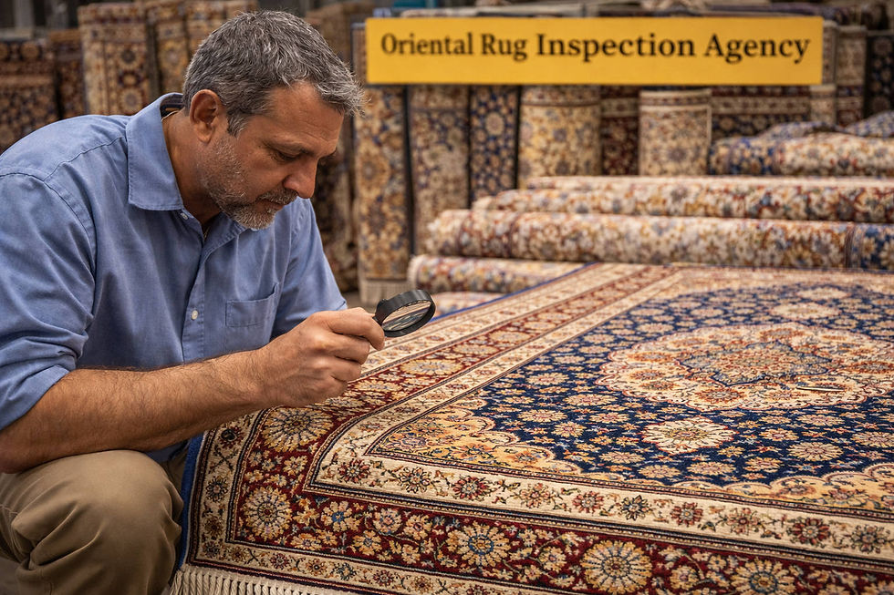 monitoring a hand-knotted rug for quality