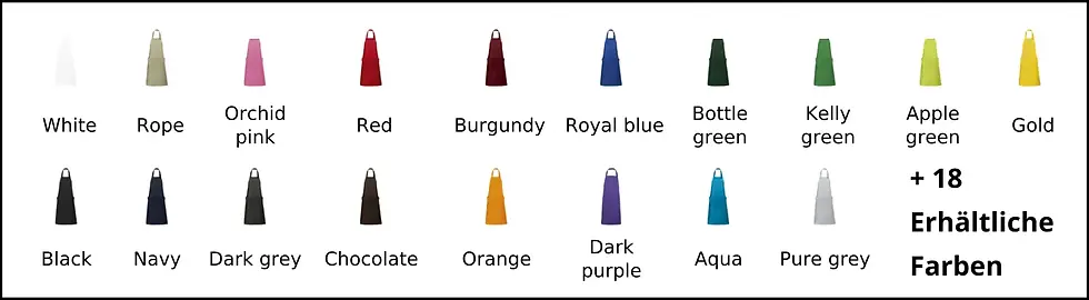 Miniaturbild: Schürze Gala angepasst für Hostels und Restaurants mit Textilveredelung