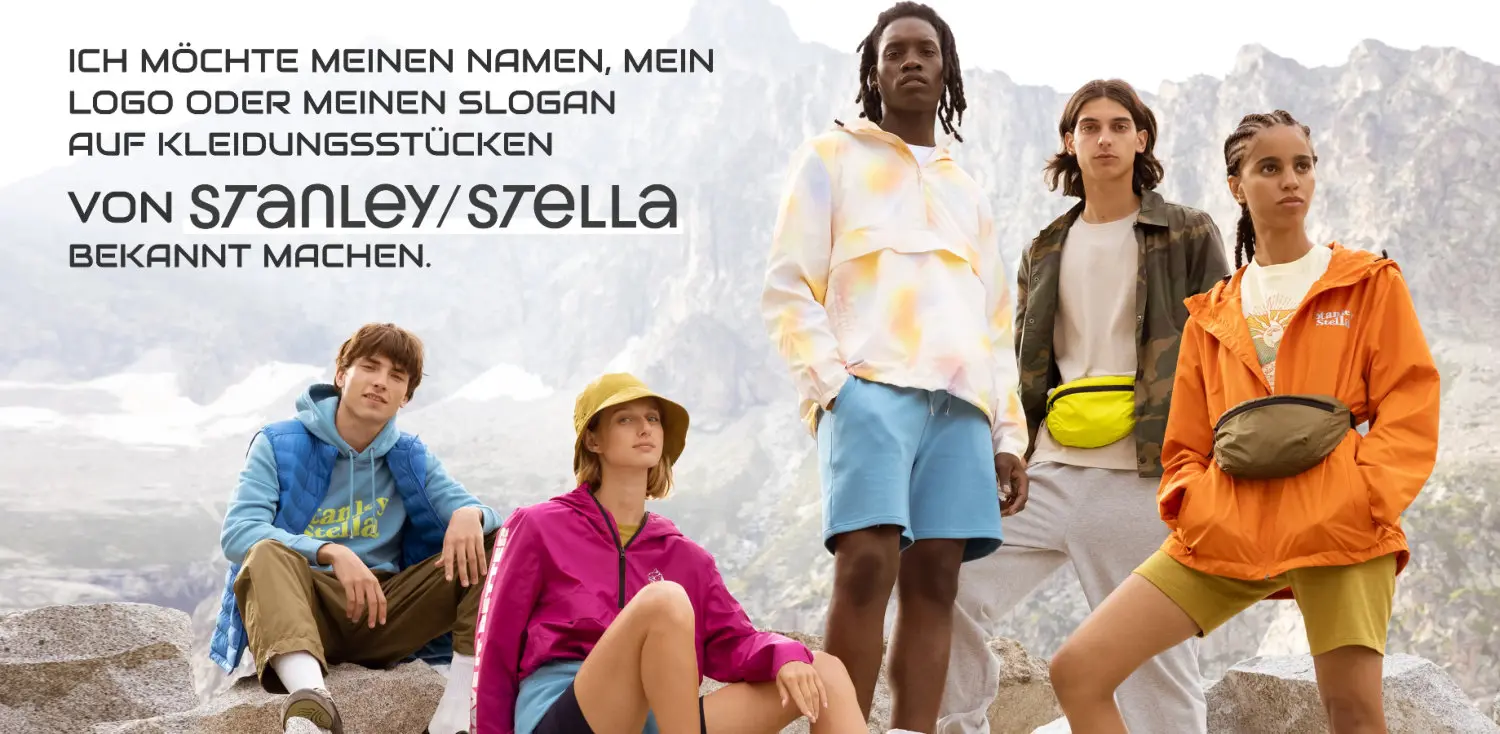 Die Produkte von Stanley-Stella sind perfekt fuer die Veredelung geeignet jetzt Byselini B