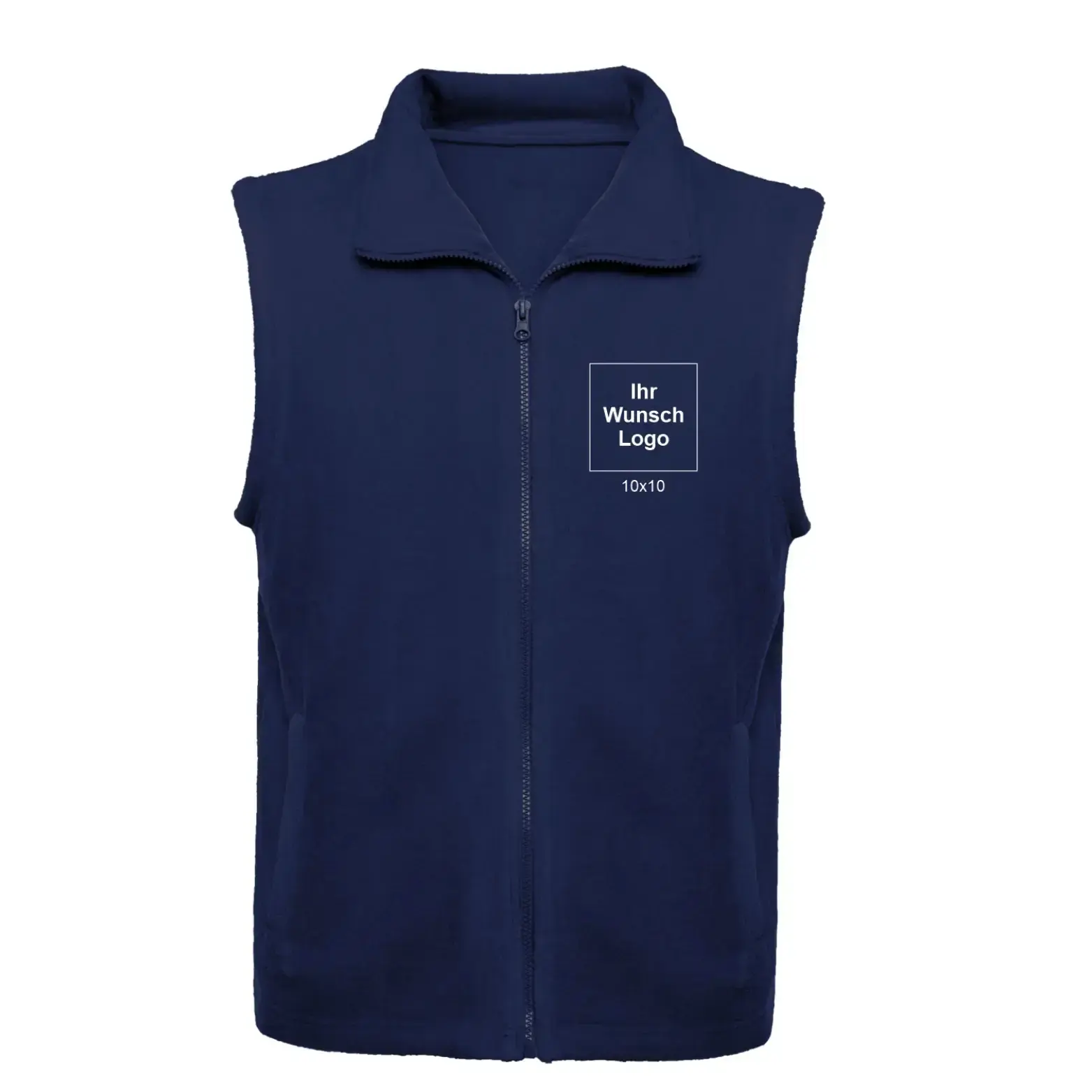 Herren Fleece-Weste BELLAGIO mit Stehkragen zum Personalisieren